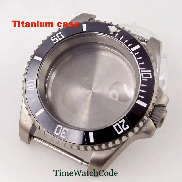 eprolo Titanium Watch Case 40mm Submariner Diver 200m Waterproof Fit for NH35 NH36 ETA2824