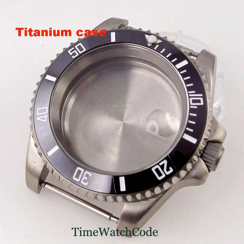 eprolo Titanium Watch Case 40mm Submariner Diver 200m Waterproof Fit for NH35 NH36 ETA2824 PT5000 Antiallergry Sapphire Crystal Screw-in Crown CBFF082231064497BA9FA6042034530E 40 mm kol saati