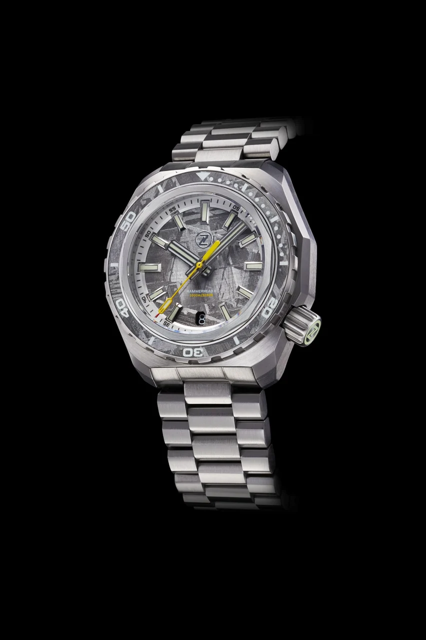 Zelos Hammerhead 2 1000m Steel Meteorite Seiko NH35 44 mm kol saati