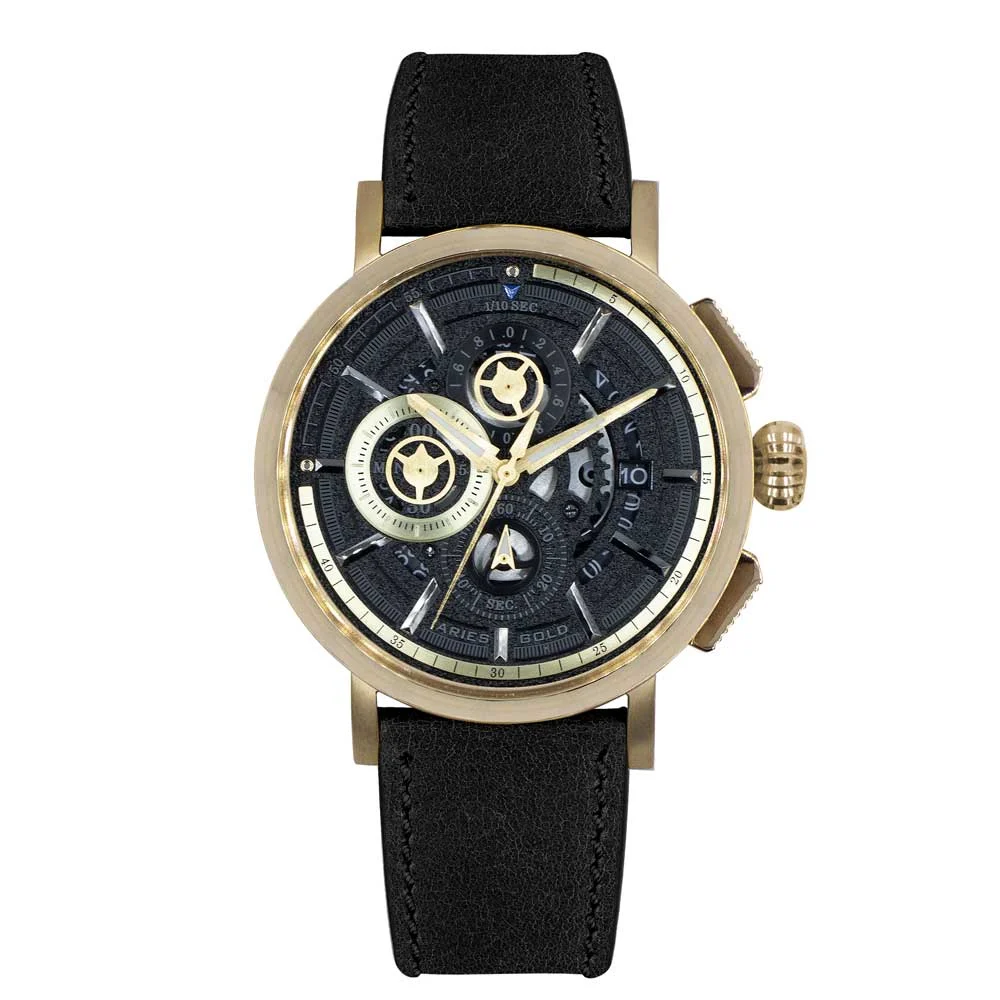 Aries Gold Aries Gold G 7018 G-BK 44 mm kol saati