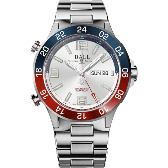 Ball Roadmaster Marine GMT Silver Dial 42mm DG3222A-S1CJ-SL kol saati