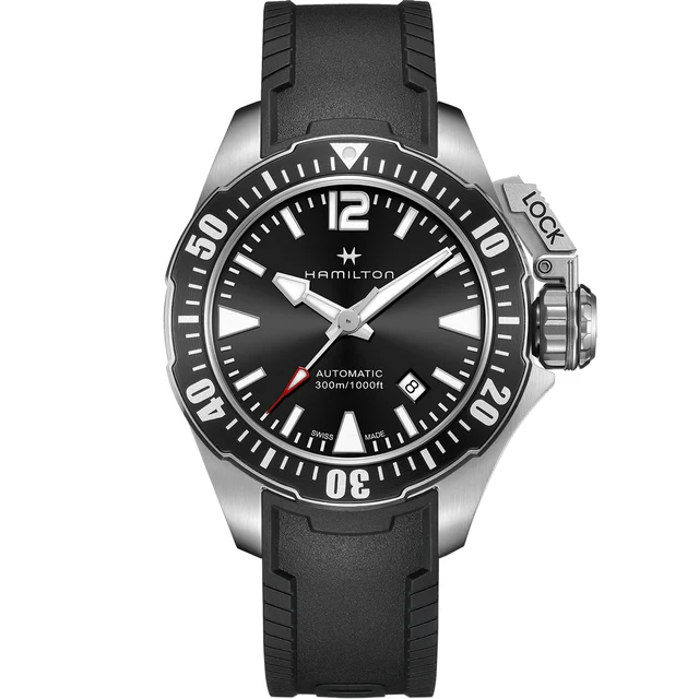 Hamilton Khaki Navy Frogman Auto H77605335 kol saati
