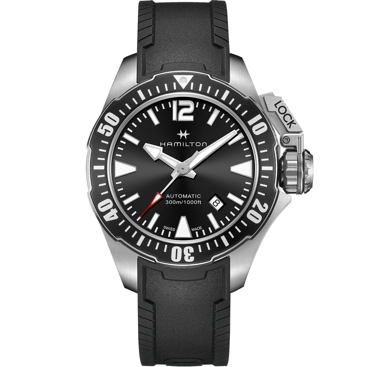 Hamilton Khaki Navy Frogman Auto H77605335 42 mm kol saati