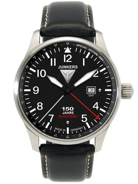 Junkers Scratch and Dent - 150 Years Hugo Anniversary 40mm GMT Watch #6644-2 SND391 40 mm kol saati