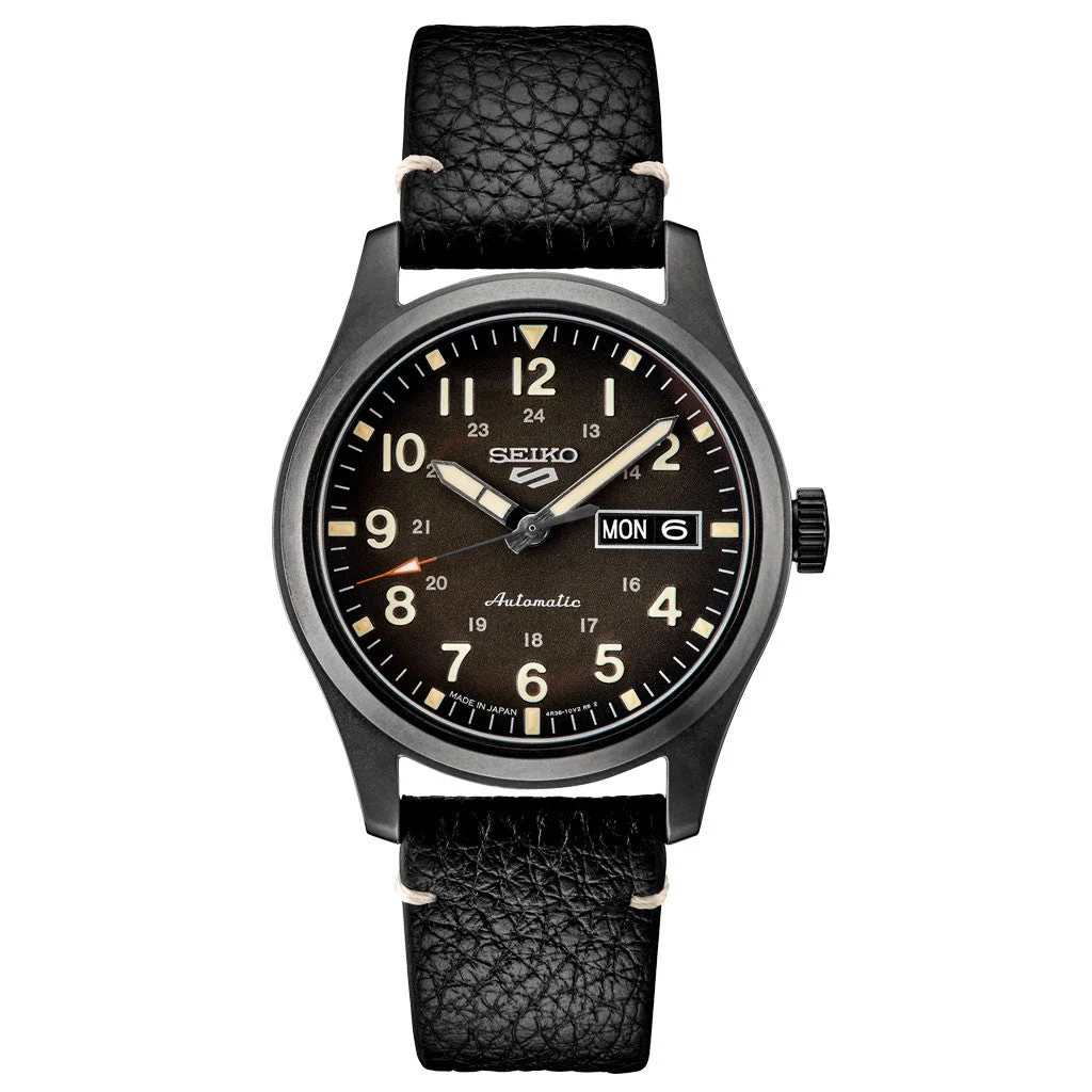 Seiko Sports 24-Jewel Automatic Watch with Brown Ombré Dial #SRPG41 48 mm kol saati