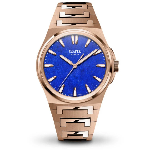 CZAPEK Antarctique Mount Erebus Rose Gold Lapis Lazuli on Bracelet czapek-erebus-rg-bl-rg kol saati