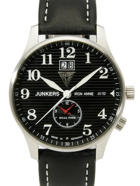 Junkers Scratch and Dent - Iron Annie Big Date, Dual Time Watch with Corrugated Dial #6640