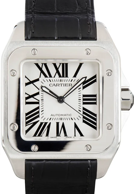 Cartier Santos 100 Ref W20073X8 Stainless Steel kol saati