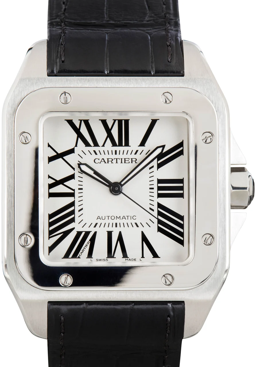 Cartier Santos 100 Ref W20073X8 Stainless Steel kol saati