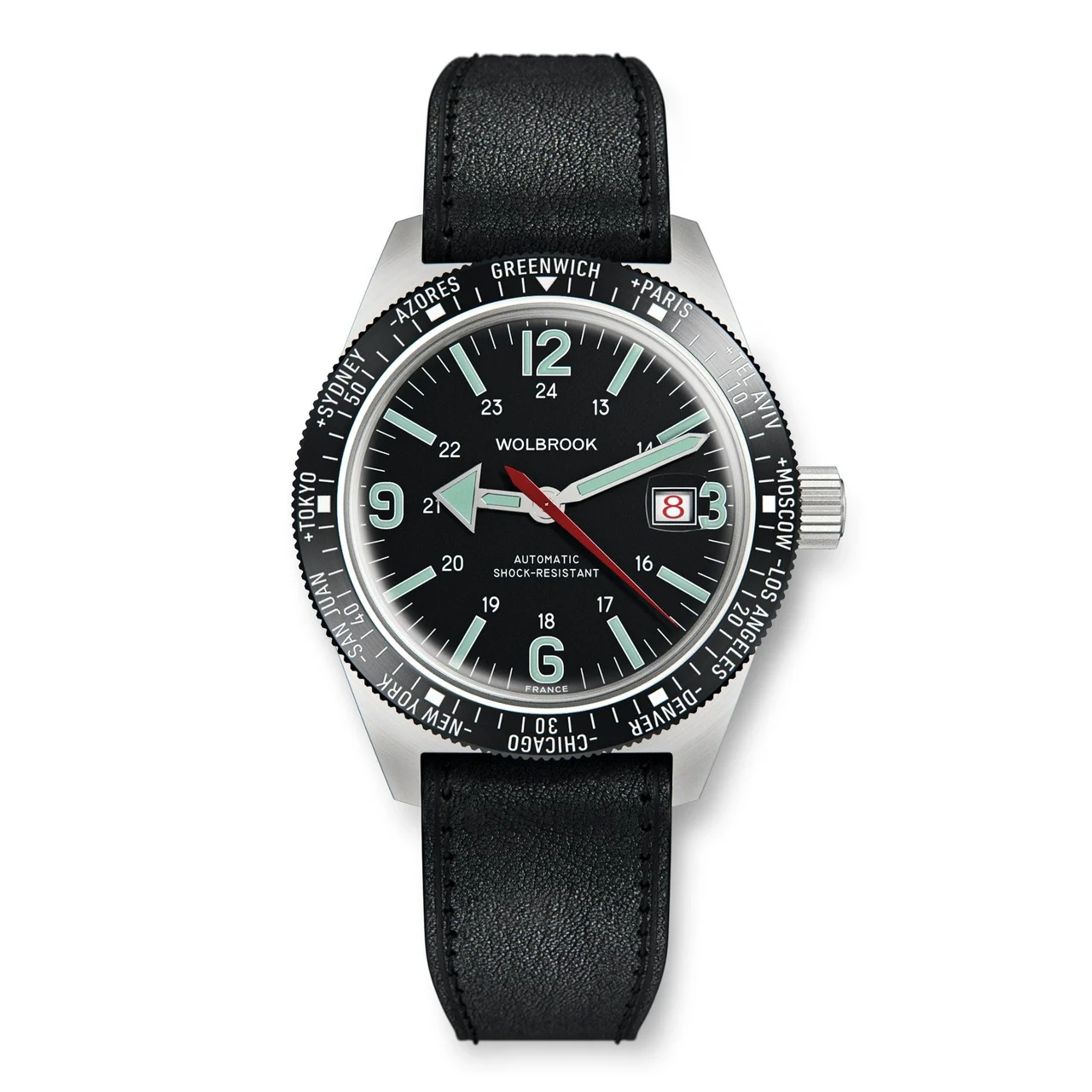 Wolbrook 22-SWA-001-LR3-BLK 48 mm kol saati