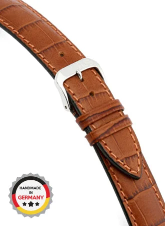 RIOS Grained Leather Louisiana - Cognac - Alligator Grained 5006/RI kol saati