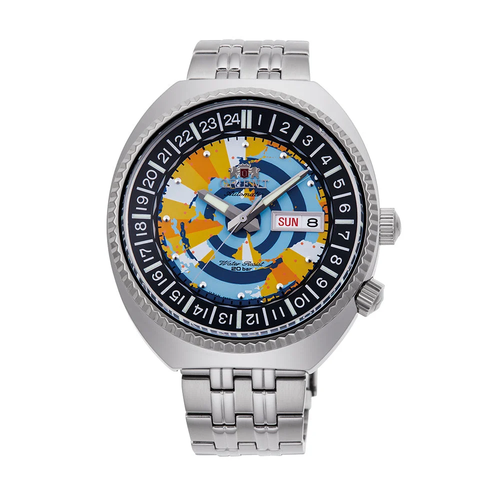 Orient World Map OR-RA-AA0E04Y09B 44 mm kol saati