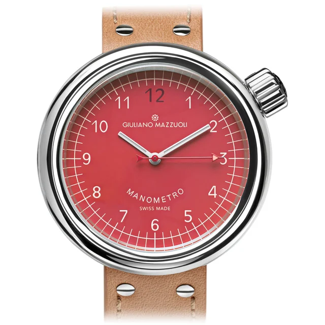 Giuliano Mazzuoli Manometro Red Dial MRP06N kol saati