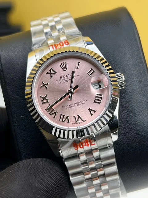 Rolex Date Just Pink Roman Dial 31mm – Automatic Movement kol saati