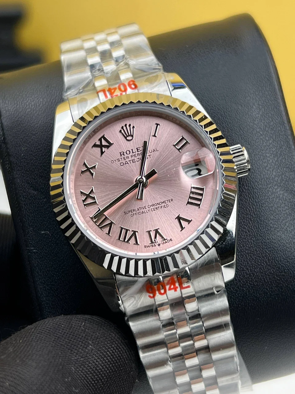 Rolex Date Just Pink Roman Dial 31mm – Automatic Movement 31 mm kol saati