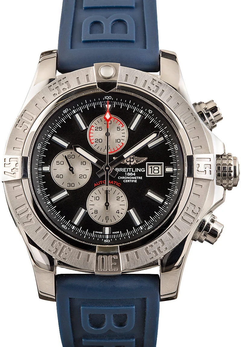 Breitling Super Avenger II Black Dial A1337111B1A1 48 mm kol saati