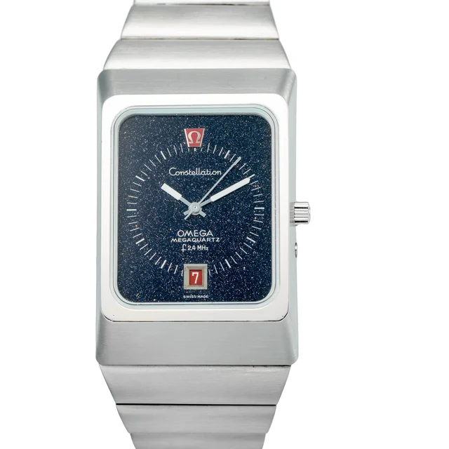 OMEGA OMEGA REF 196.0013, MEGAQUARTZ, STARDUST DIAL, STEEL kol saati