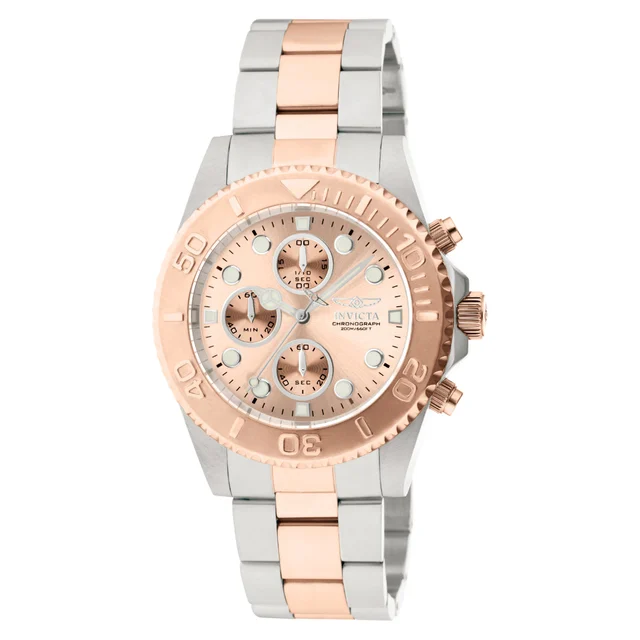 Invicta Pro Diver Watch - 43.5mm. Rose Gold (1775) kol saati