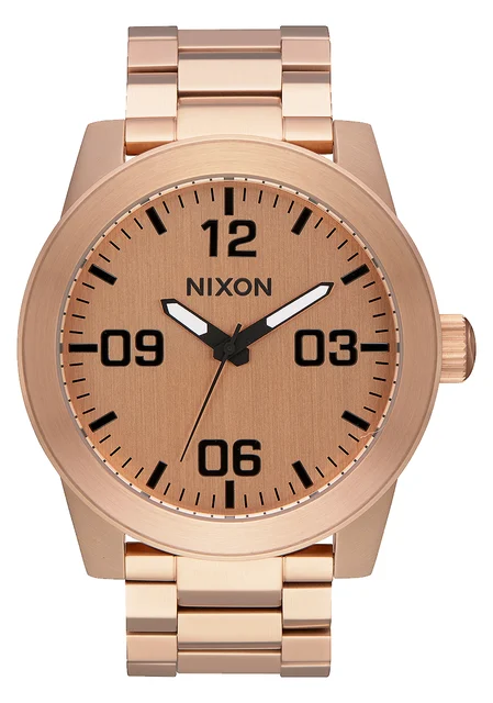 Nixon US Corporal Stainless Steel - All Rose Gold A346-897-00 kol saati