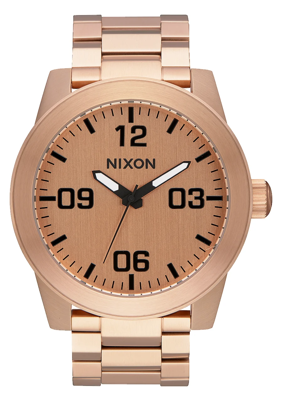 Nixon US Corporal Stainless Steel - All Rose Gold A346-897-00 48 mm kol saati