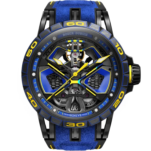 Roger Dubuis Excalibur Spider Huracán Black DLC Titanium 45mm RDDBEX1107 kol saati