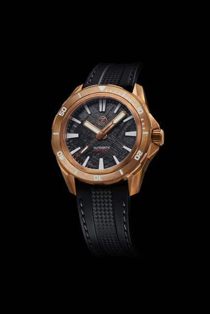 Zelos Swordfish Bronze 300m Diver Seiko NH35 Meteorite kol saati