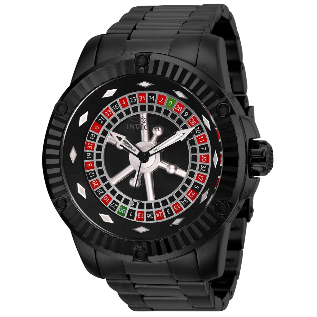 Invicta Specialty Roulette Automatic Watch - 52mm, Black (ZG-28712) 52 mm kol saati