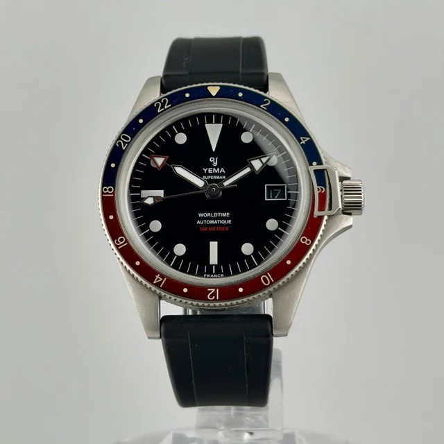 Yema Superman Worldtime GMT — Pepsi 500m kol saati