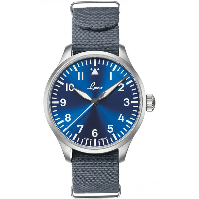 Laco Pilot Watches Basic Augsburg Blaue Stunde 39 862102 39 mm kol saati