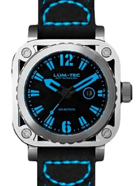 Lum Tec Lum-Tec G5 Watch with Sapphire Crystal and Skeletal Case Design #G5 kol saati