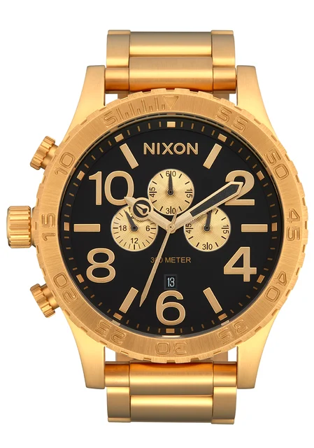 Nixon US Chrono - All Gold / Black A1389-510-00 kol saati