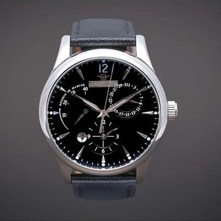 Matt Arend L'atelier Dual Time Silver / Black MA 760 L'ATELIER DUAL TIME SILVER / BLACK 42 mm kol saati