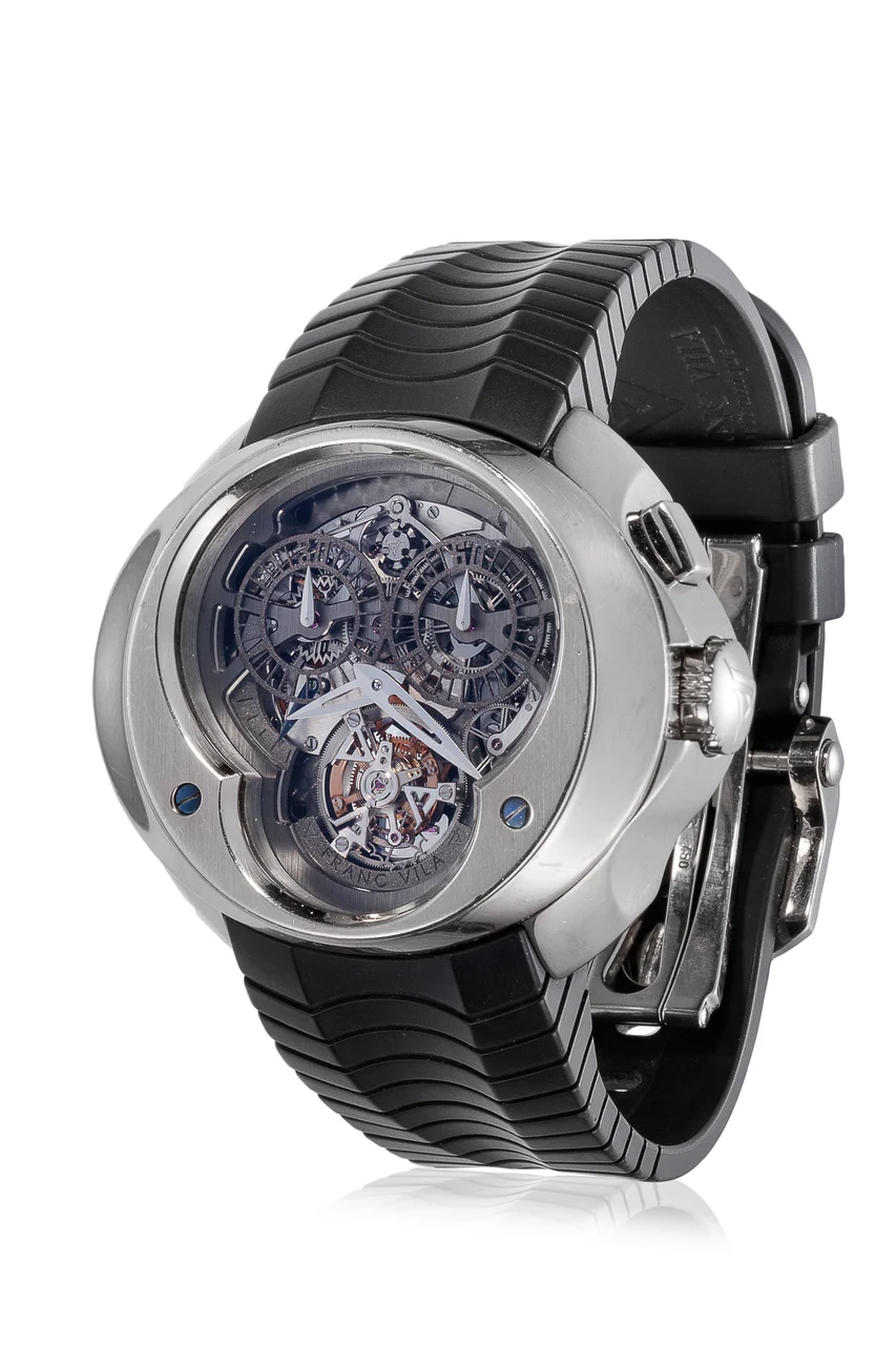 Franc Vila FRANC VILA REF FVN4 ,COBRA SKELETON TOURBILLON WHITE GOLD LIMITED EDITION 8 PIECES kol saati