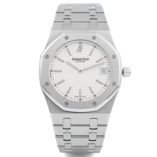 Audemars Piguet AUDEMARS PIGUET, REF. 15202, ROYAL OAK JUMBO, WHITE DIAL, STEEL kol saati