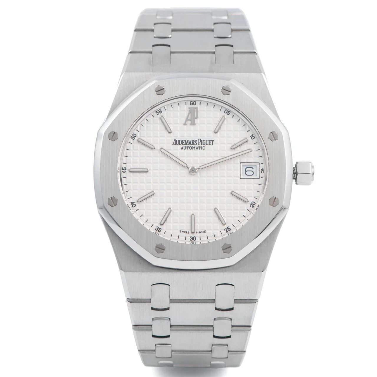 Audemars Piguet AUDEMARS PIGUET, REF. 15202, ROYAL OAK JUMBO, WHITE DIAL, STEEL kol saati