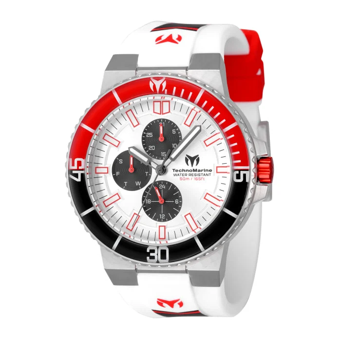 Technomarine Racing Legends Watch - 43mm. White (TM-525038) 43 mm kol saati