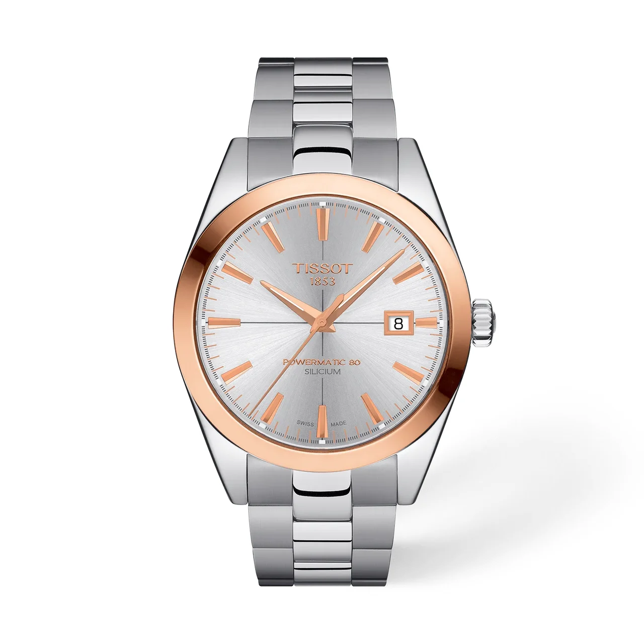 Tissot Gentleman Gold bezel 40mm T9274074103100 40 mm kol saati