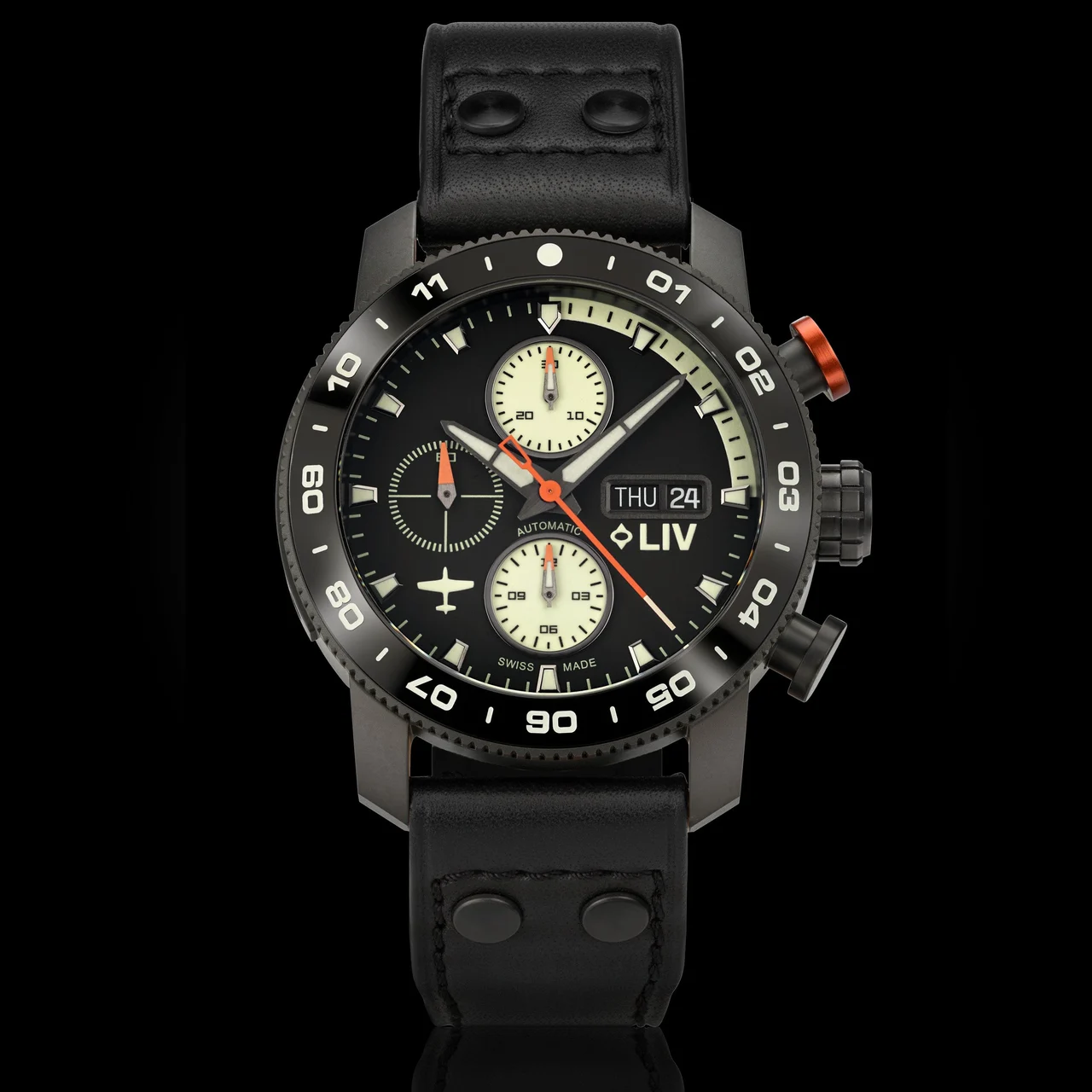 LIV LIV P-51 1581.46.129.PAGB23200 46 mm kol saati