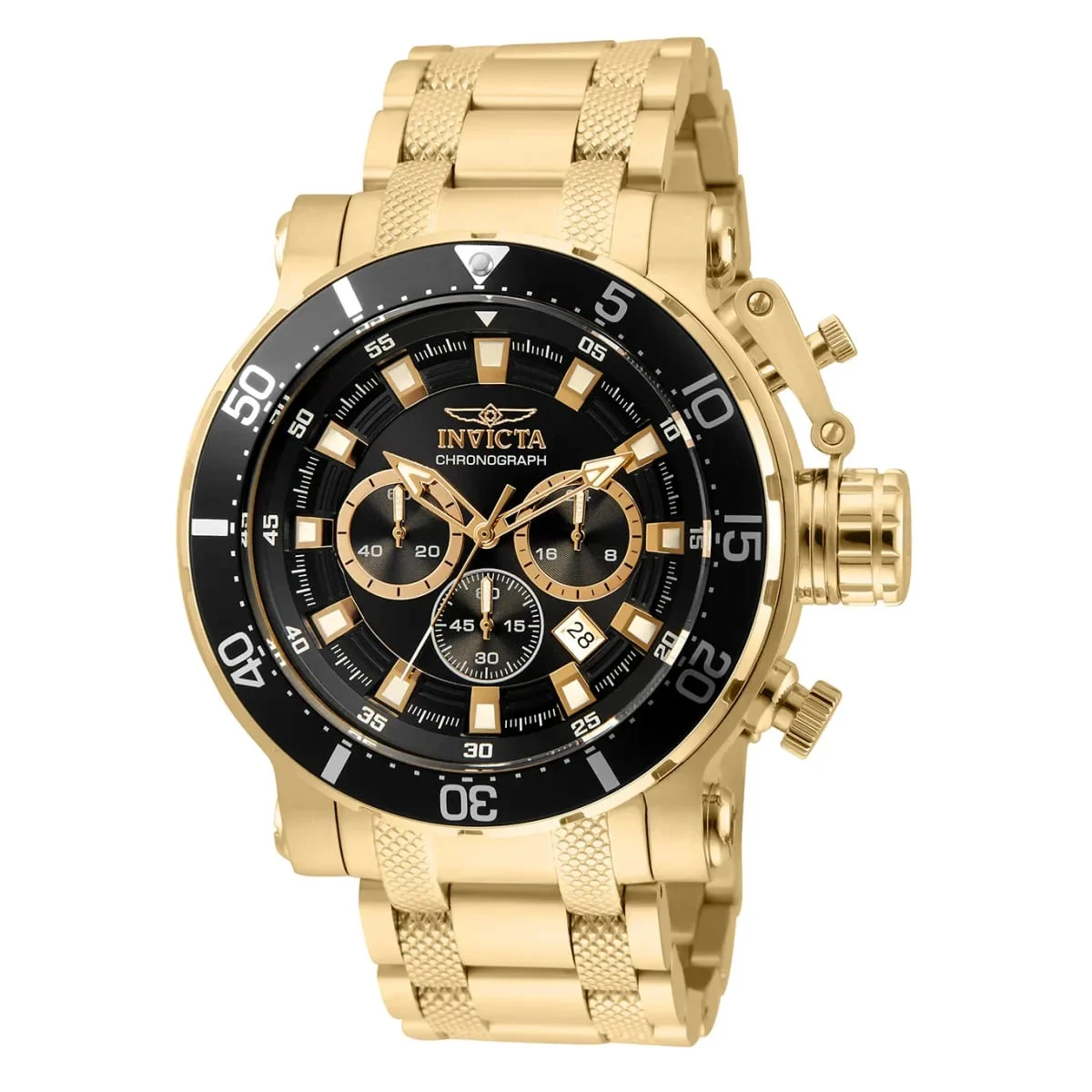 Invicta Coalition Forces Night Hawk Watch - 52mm. Gold (32720) 52 mm kol saati