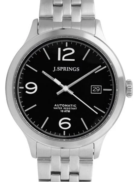 J. Springs Automatic Dress Watch with 42mm Case and Black Dial #BEA016 42 mm kol saati