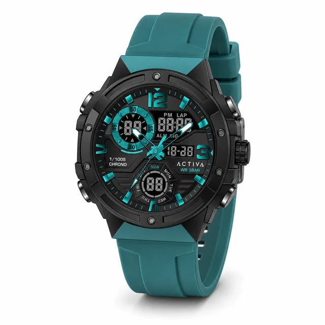 Activa Virtux X Invicta Digital Watch - 51mm. Teal. Blue (ACW8118-004) kol saati