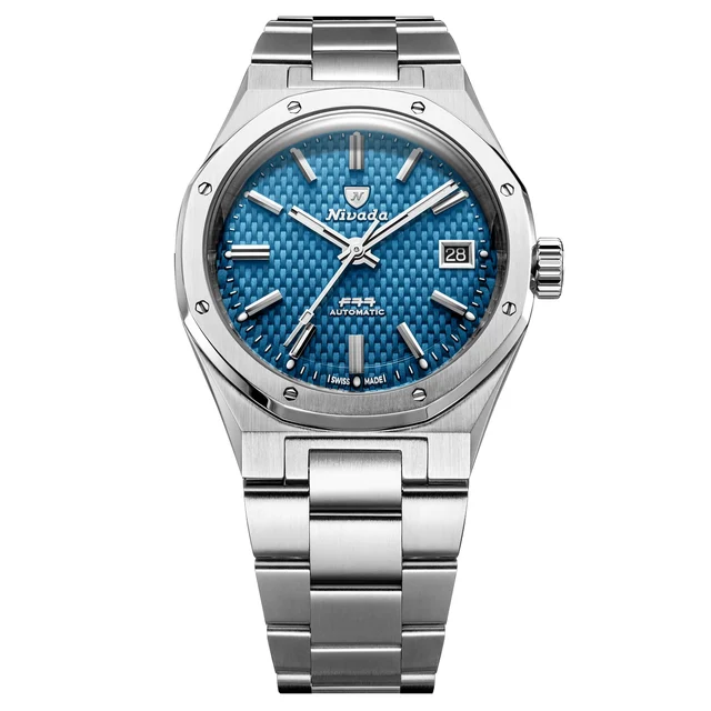 Nivada Grenchen Blue MK2 38mm Date 69013A77 kol saati