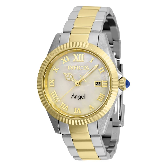 Invicta Angel Watch w/ Mother of Pearl Dial - 38mm, Steel, Gold (36060) kol saati