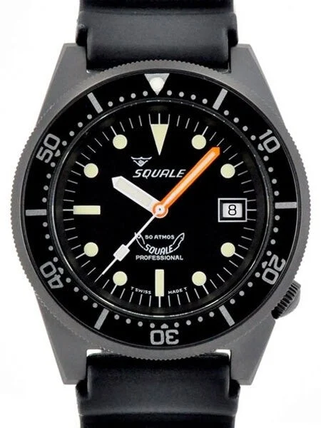 Squale Scratch and Dent - 500 meter Professional Swiss Automatic Dive watch with Sapphire Crystal #1521-026PVD-SND 42 mm kol saati