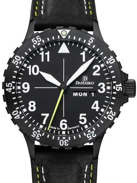 Damasko Swiss ETA Automatic with a 60-minute Bezel and Black Ion Stainless Steel Case #DA4