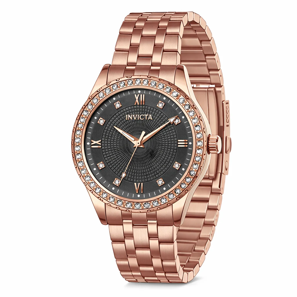 Invicta Wildflower Watch - 33mm, Rose Gold (69222) 33 mm kol saati