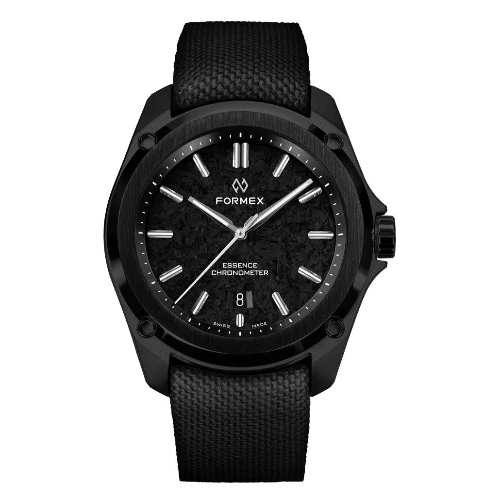 Formex Essence Leggera FortyThree (43mm) COSC Automatic Carbon Case Watch with Forged Carbon Dial #0330.4.6399.811 43 mm kol saati
