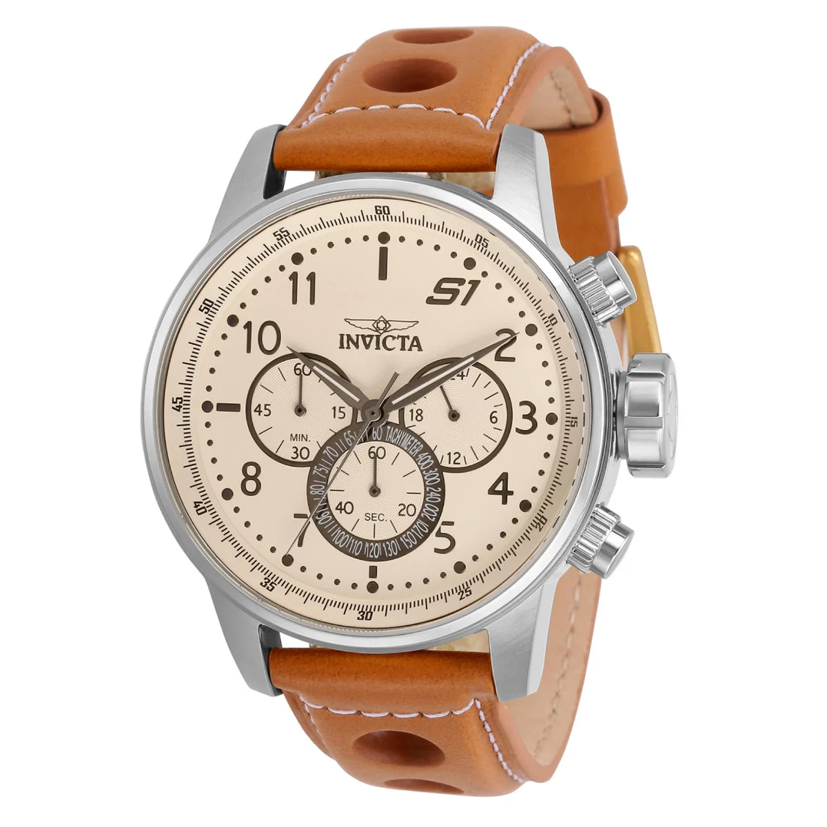 Invicta Rally Exclusive Watch - 46mm, Light Brown (ZG-30914) 46 mm kol saati