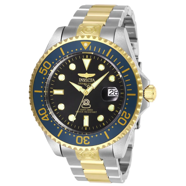 Invicta Grand Diver Navalia Automatic Watch - 47mm, Steel, Gold (28684) kol saati