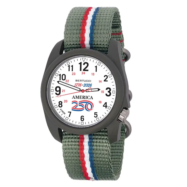 Bertucci Field America 250 White Dial Watch #11158 kol saati